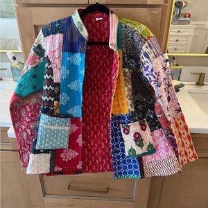 Raj Multicolor Patchwork Women's Blazer